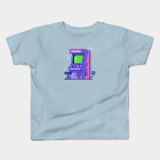 Arcade Machine Cartoon Kids T-Shirt